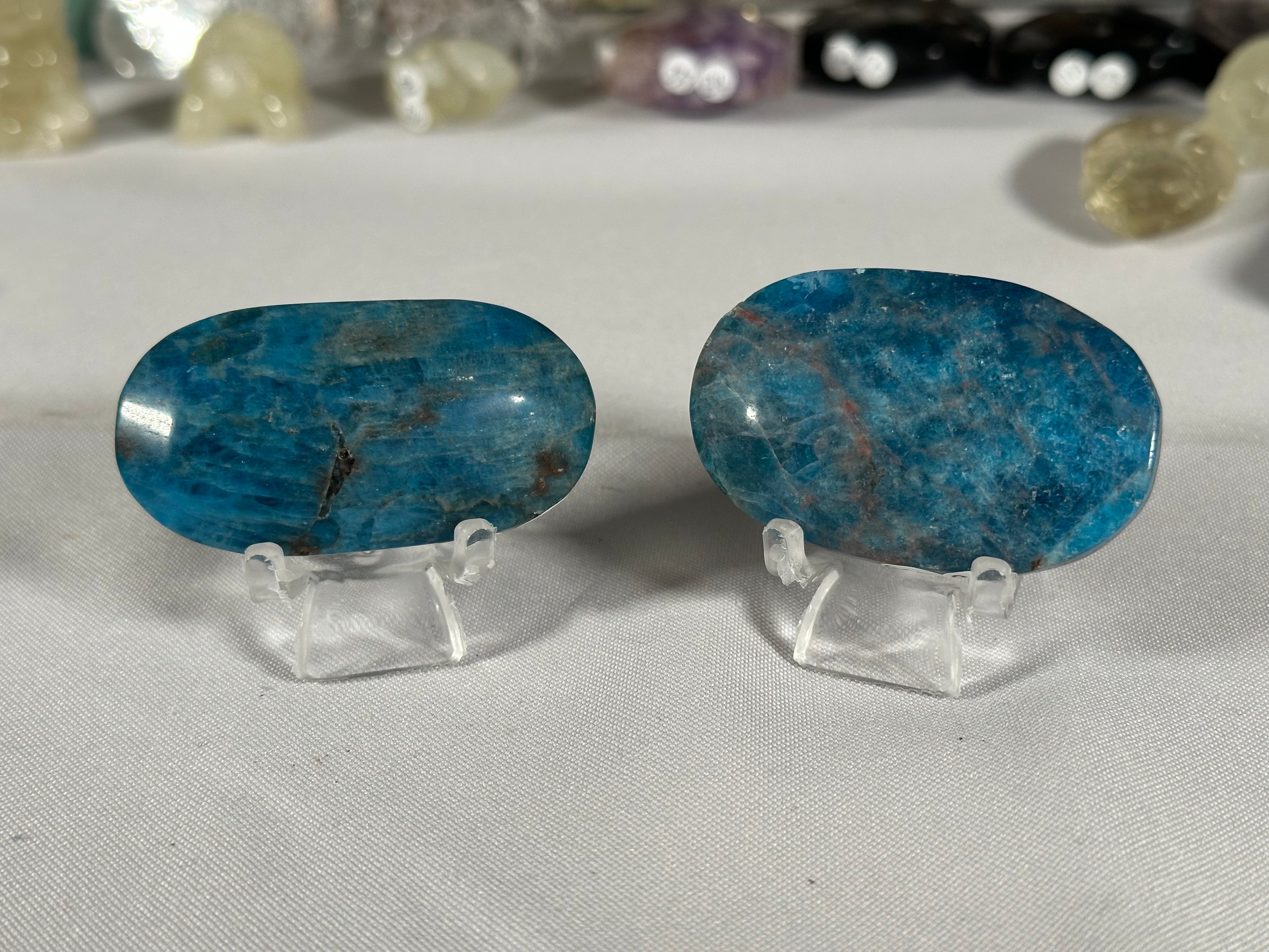 Blue Apatite Palmstones