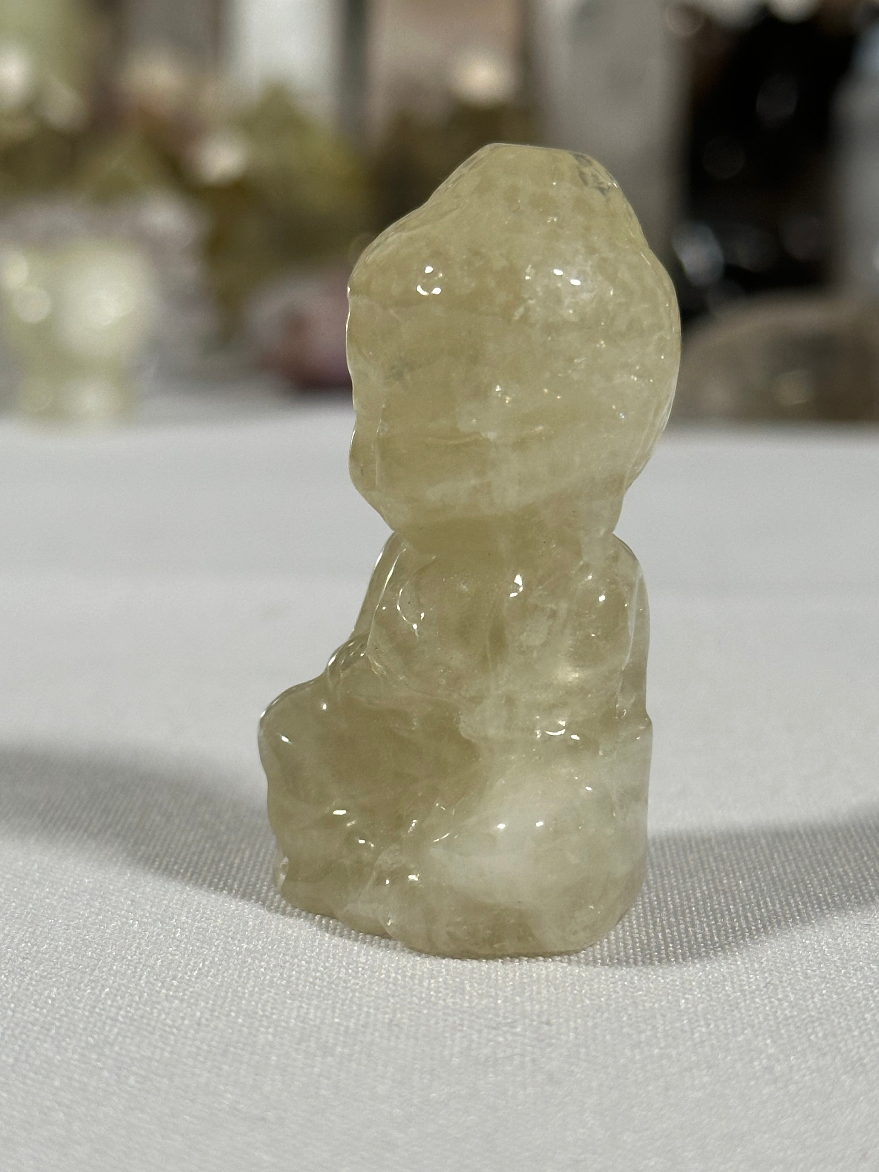 Citrine Buddha Carving - SKU286