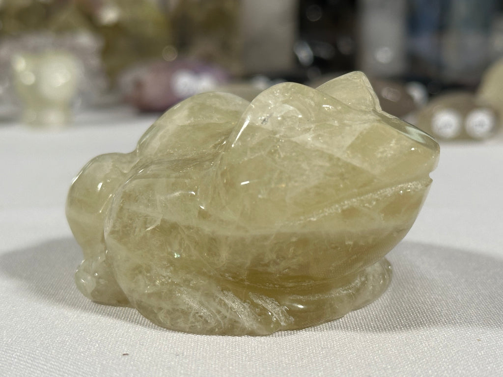 Citrine Frog Carving - SKU282